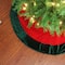 60" Red & Green Traditional Christmas Tree Skirt